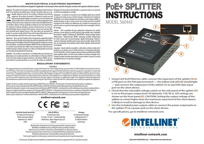 Intellinet 560443 instructions