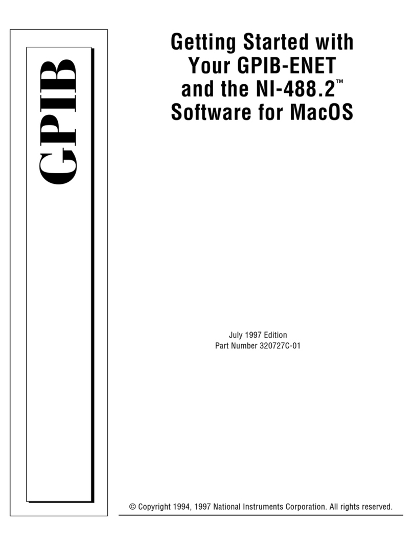 National Instruments GPIB-ENET Series User manual National Instruments GPIB-ENET Series User manual