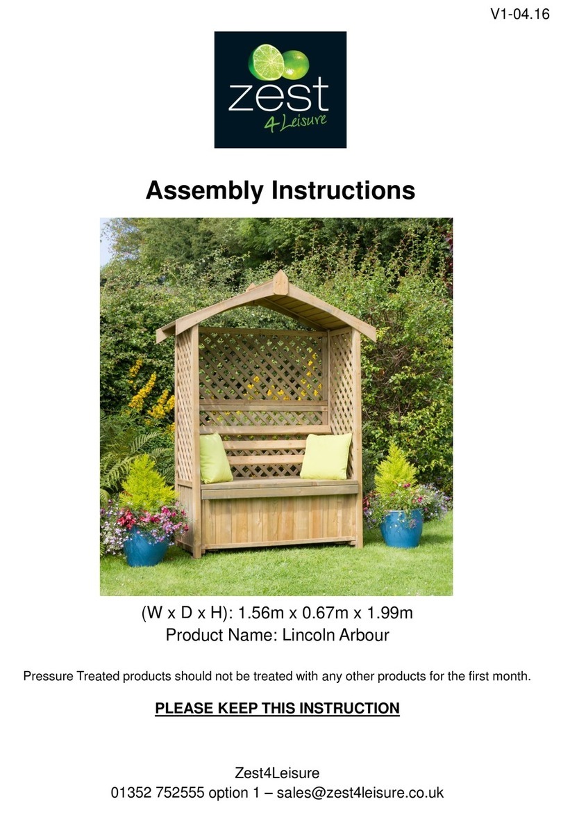 Zest 4 Leisure Lincoln Assembly instructions
