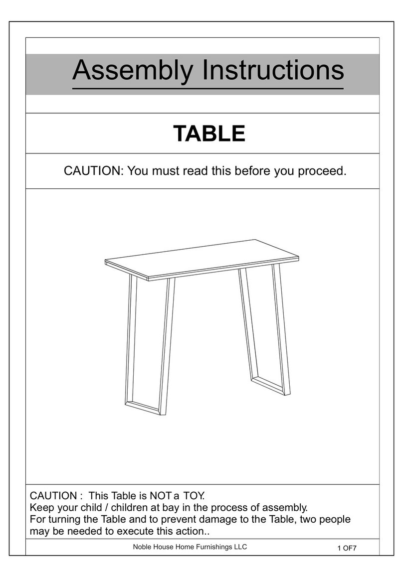 Noble House Home Furnishings CHT1532 Assembly instructions Noble House Home Furnishings CHT1532 Assembly instructions
