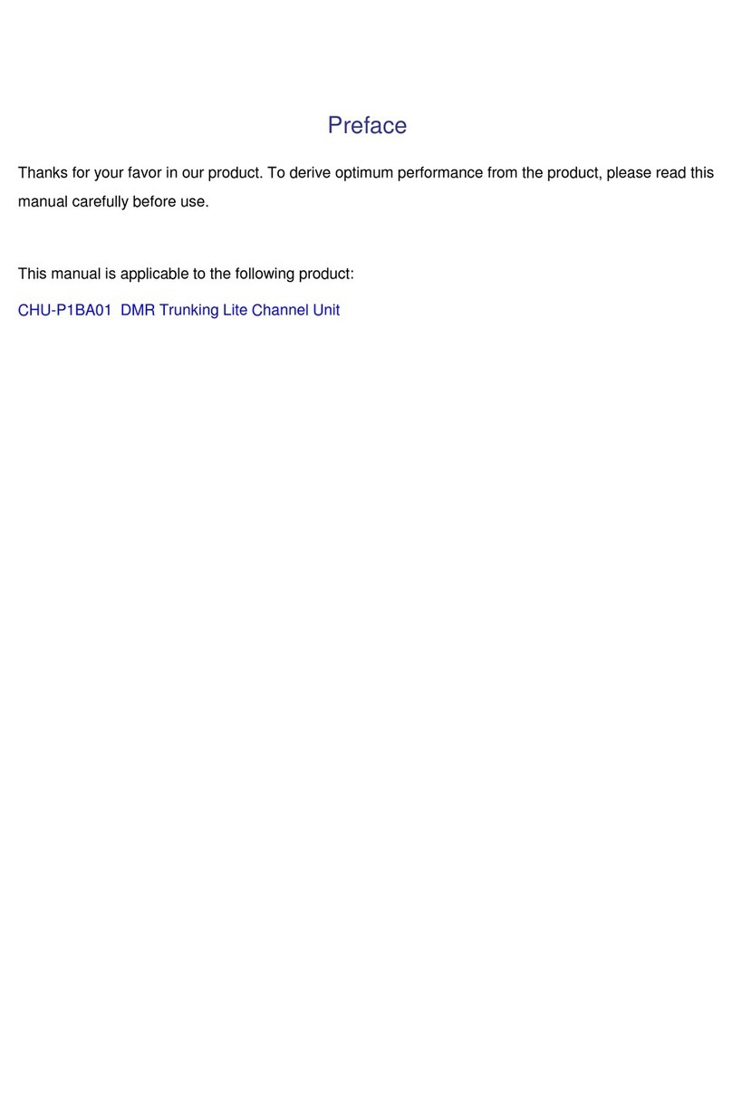 Hytera CHU-P1BA01 manual