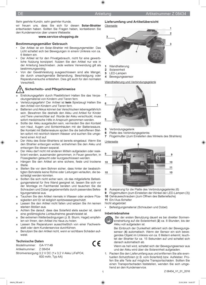 easymaxx GA-Y1149 manual easymaxx GA-Y1149 manual