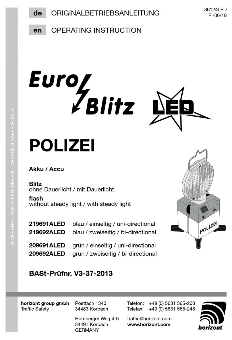 Horizont Euro-Blitz LED 219691ALED User manual