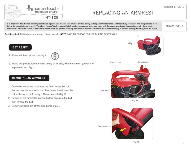 Human Touch ht 125 Replacement manual Human Touch ht 125 Replacement manual