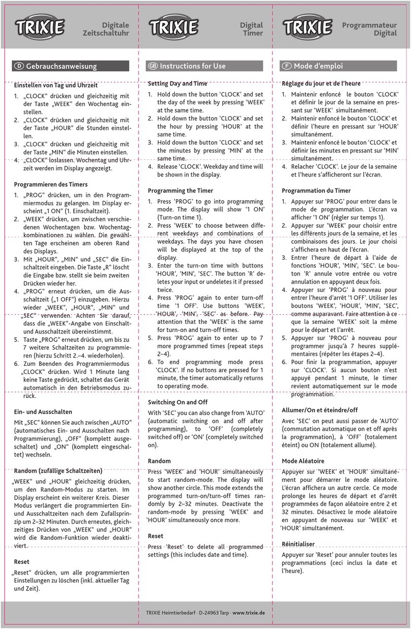 Trixie 76122 Instructions for use
