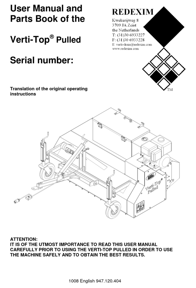 Redexim Verti-Top Pulled User manual