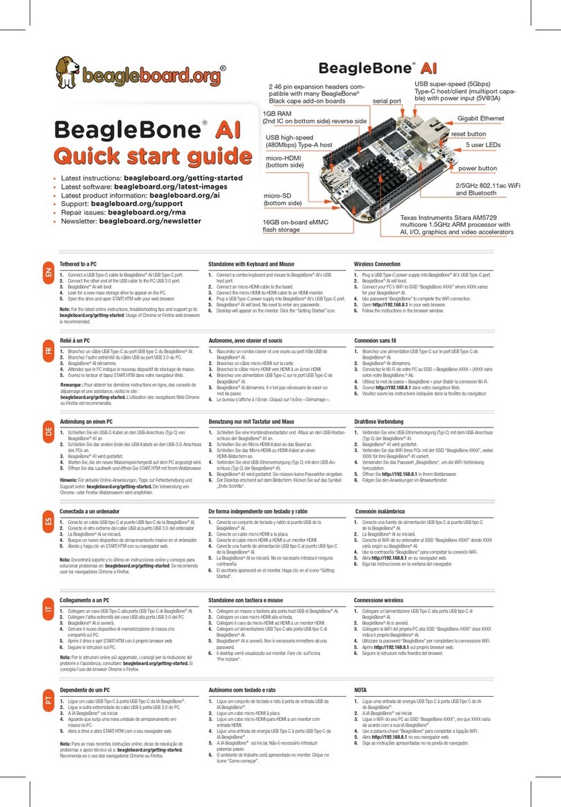 BeagleBoard BeagleBone AI quick start guide