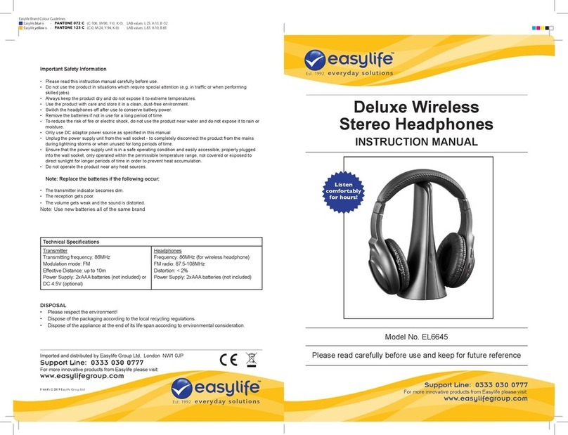 Easylife EL6645 instruction manual