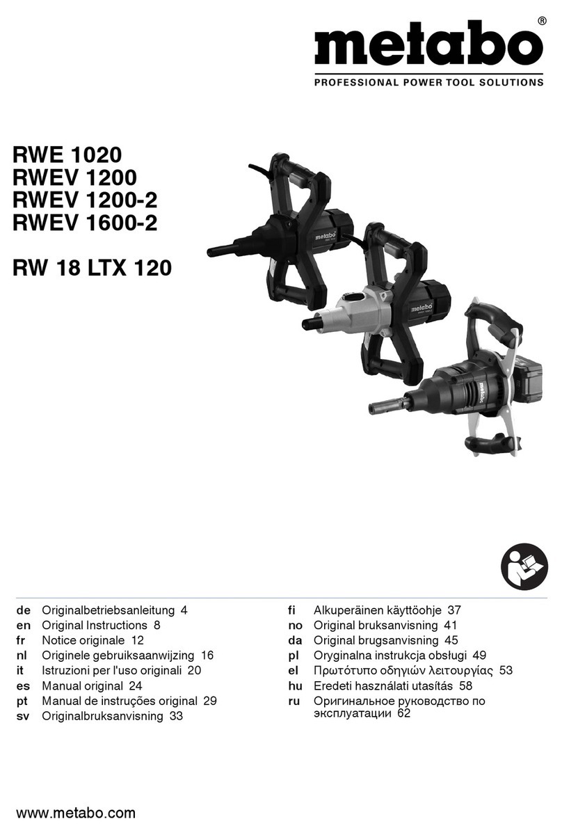 Metabo RWE 1020 Original instructions