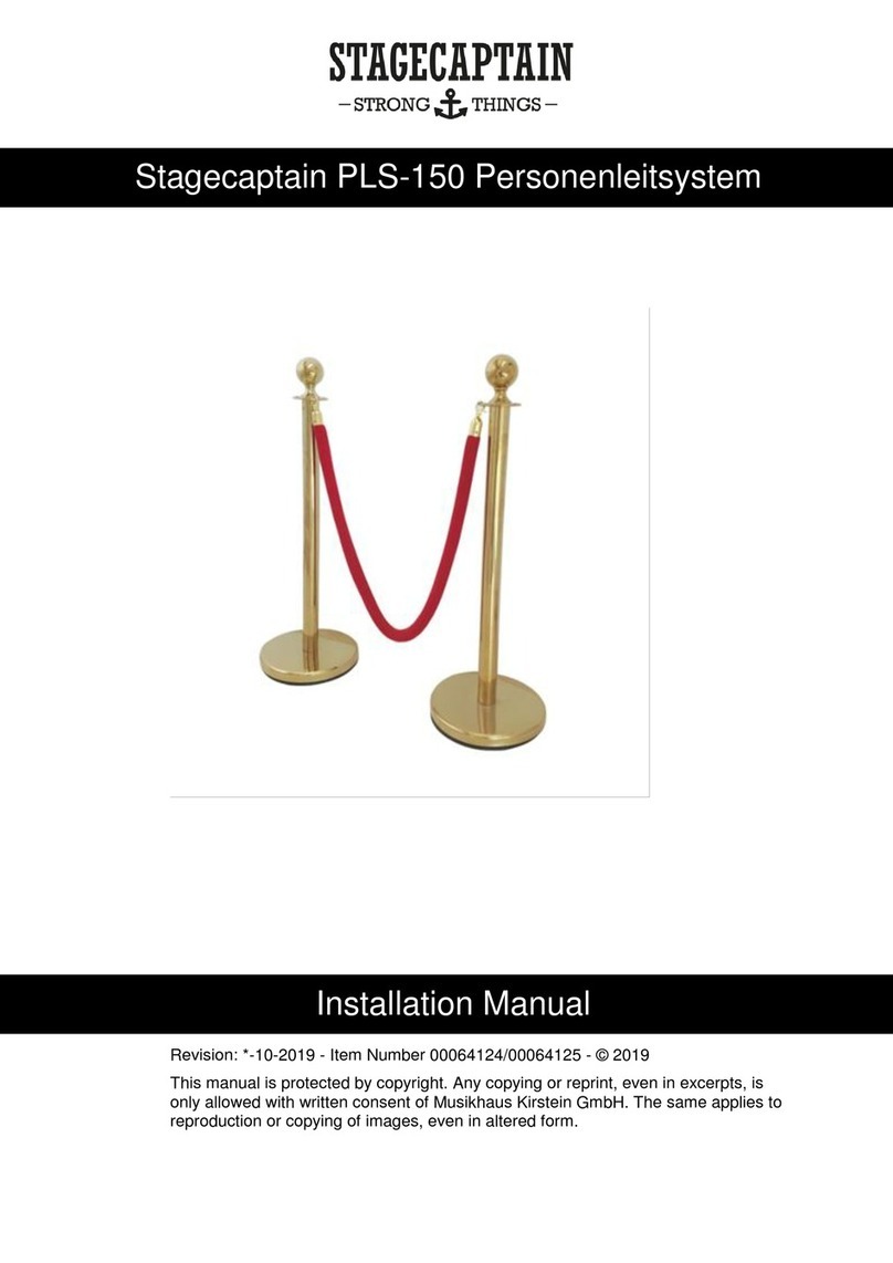 Kirstein Stagecaptain PLS-150 User manual