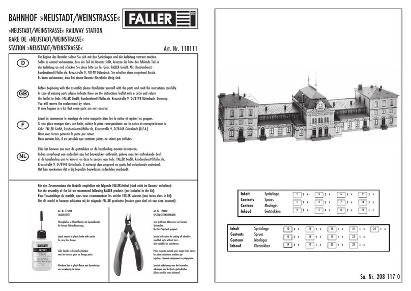 Faller STATION NEUSTADT/WEINSTRASSE User manual
