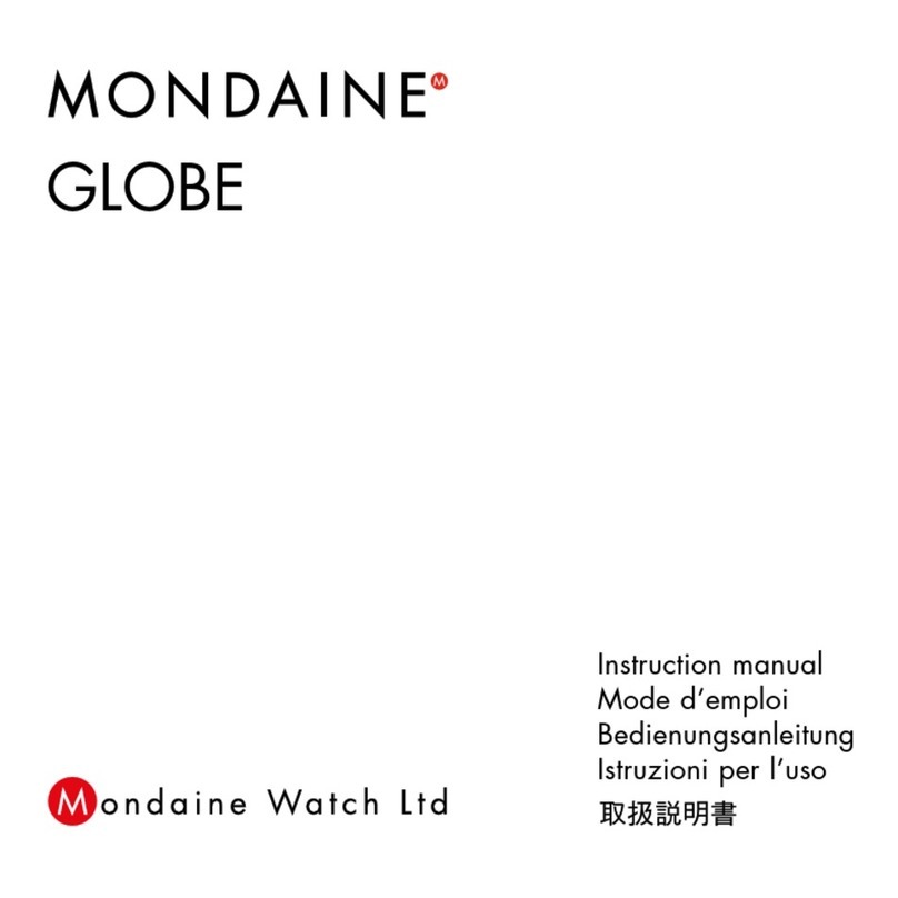 mondaine GLOBE User manual