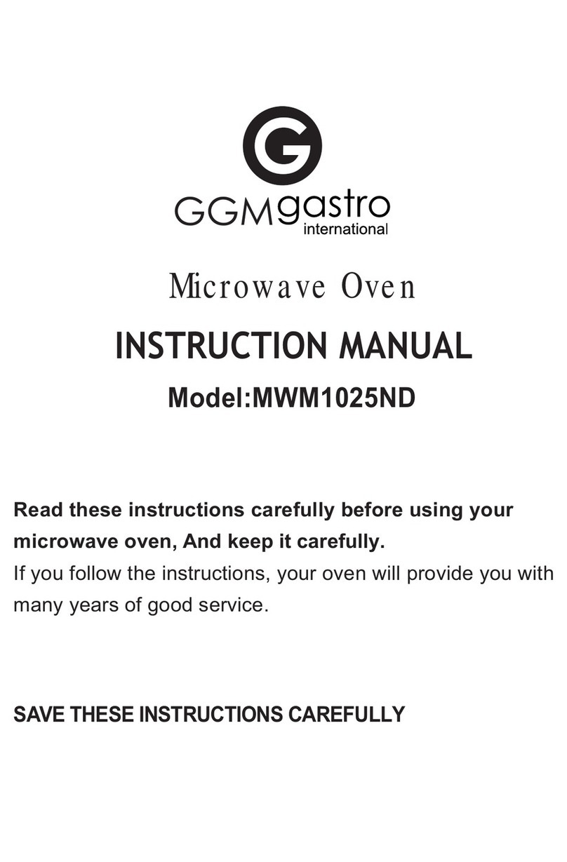 GGM gastro MWM1025ND instruction manual