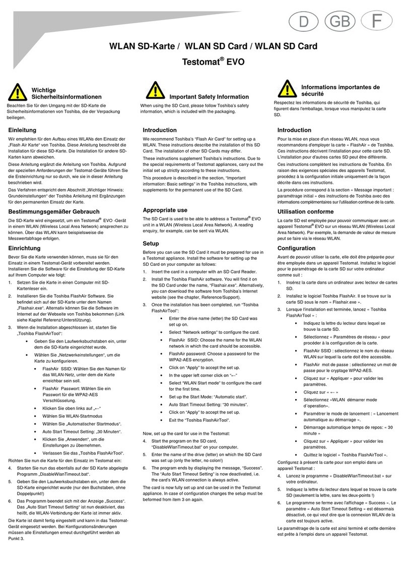 Heyl Testomat EVO quick start guide