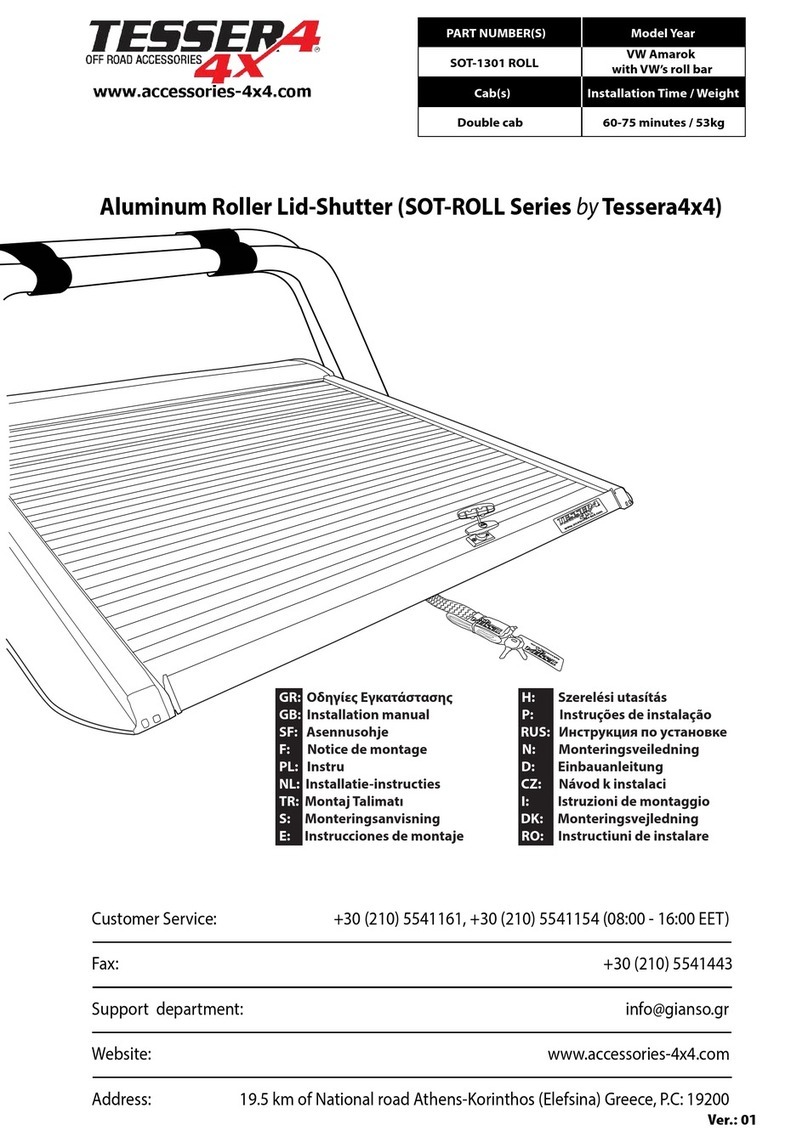 Tessera4x4 SOT-ROLL Series installation manual Tessera4x4 SOT-ROLL Series installation manual
