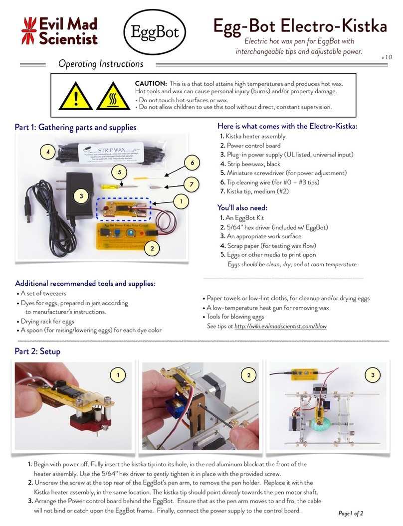 Evil Mad Scientist Egg-Bot Electro-Kistka operating instructions Evil Mad Scientist Egg-Bot Electro-Kistka operating instructions