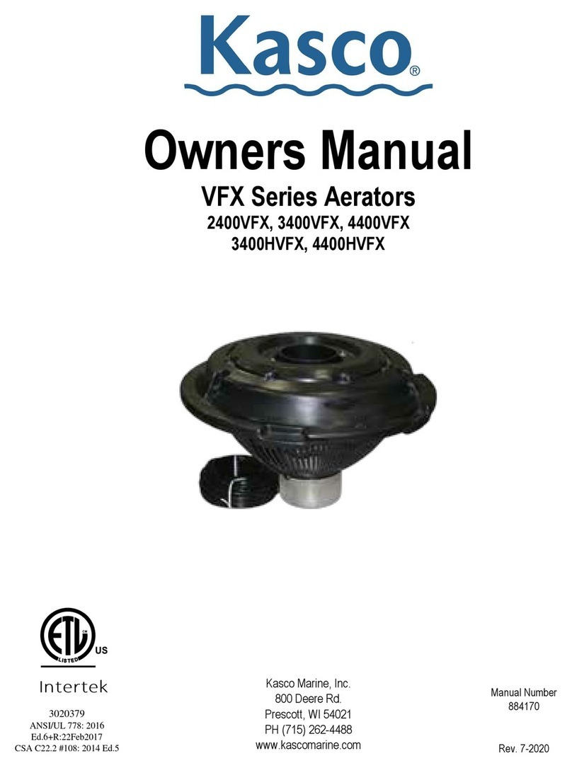 Kasco VFX Series User manual