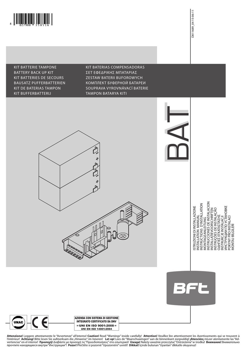 BFT BAT installation manual