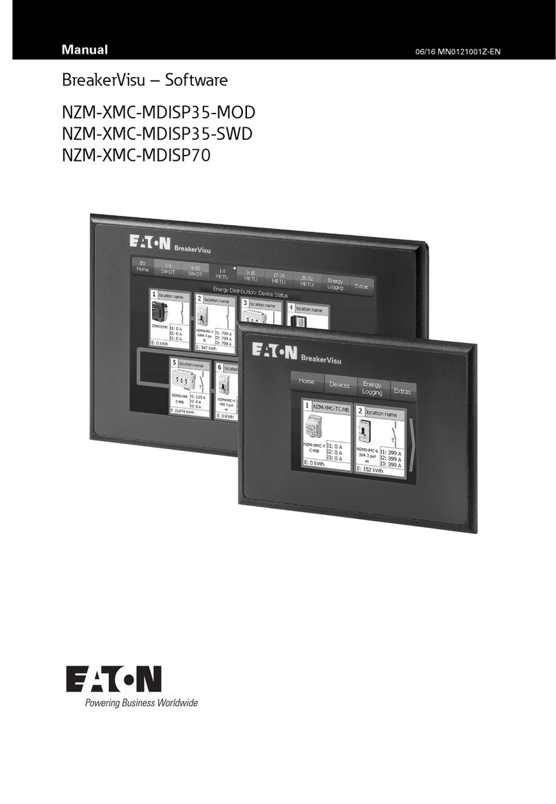 Eaton BreakerVisu NZM-XMC-MDISP35-MOD User manual Eaton BreakerVisu NZM-XMC-MDISP35-MOD User manual