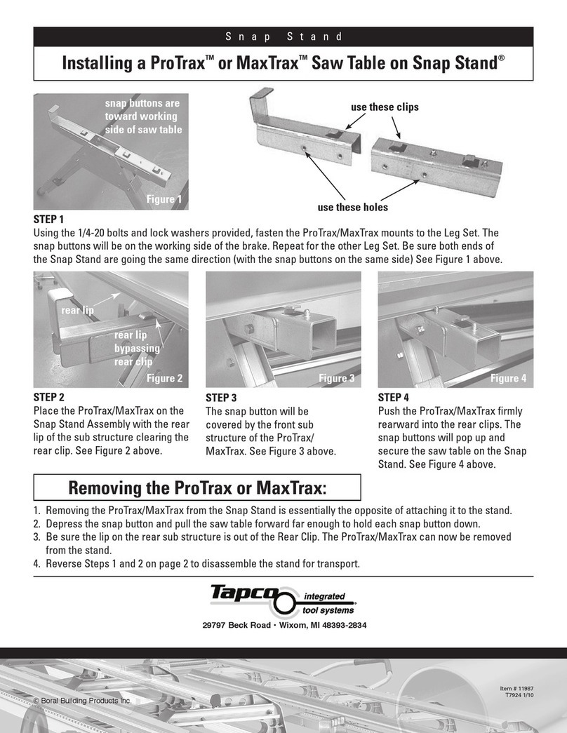 Tapco ProTrax Instruction Manual