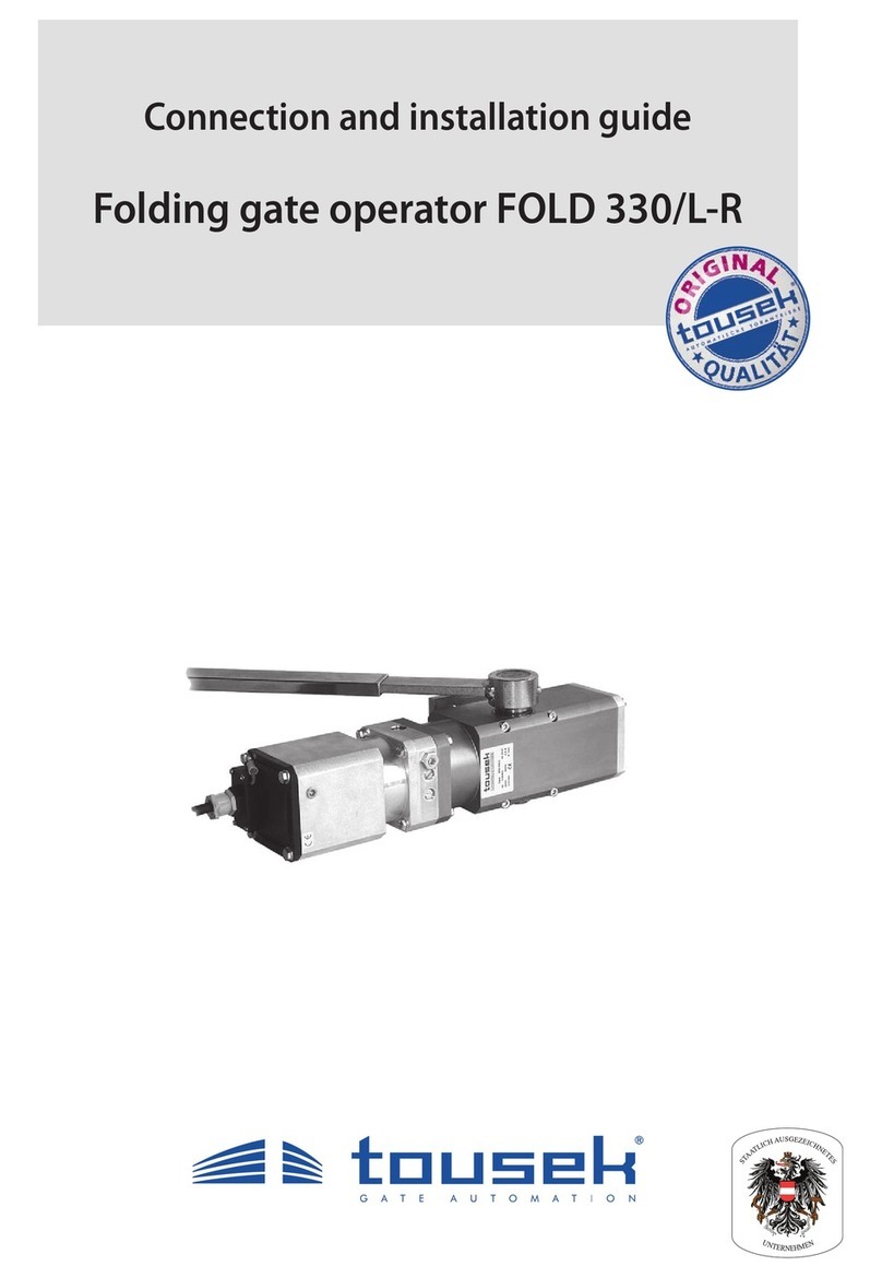 tousek FOLD 330/L User manual