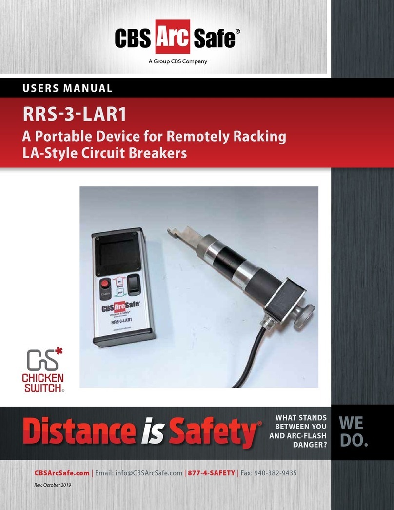 CBS ArcSafe RRS-3-LAR1 user manual