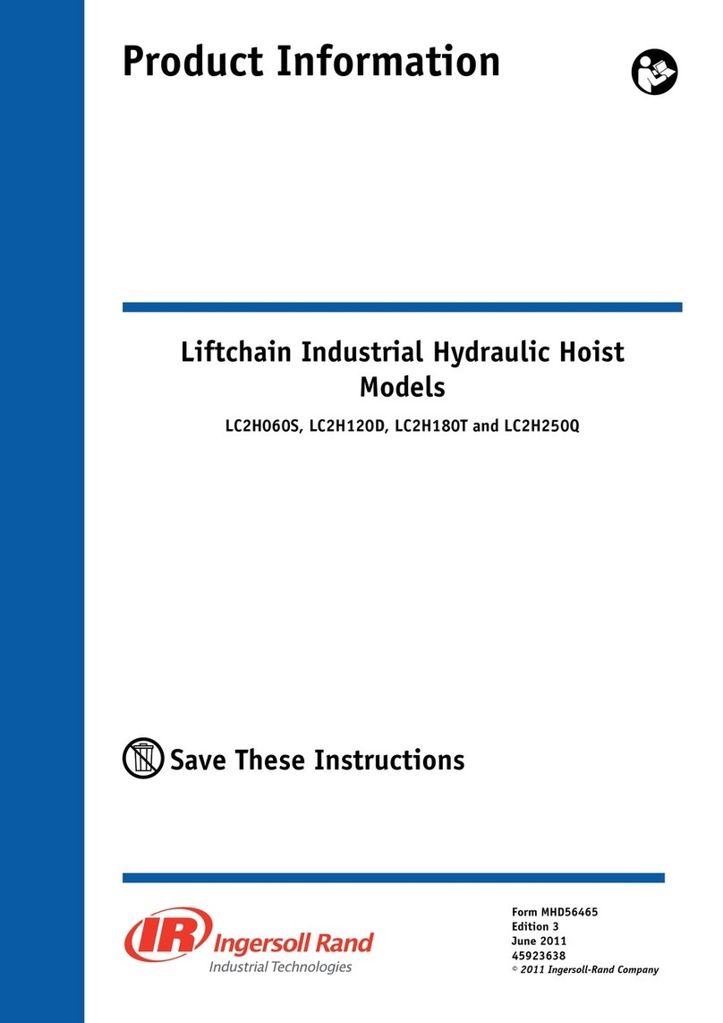 Ingersoll-Rand Liftchain LC2H060S User manual