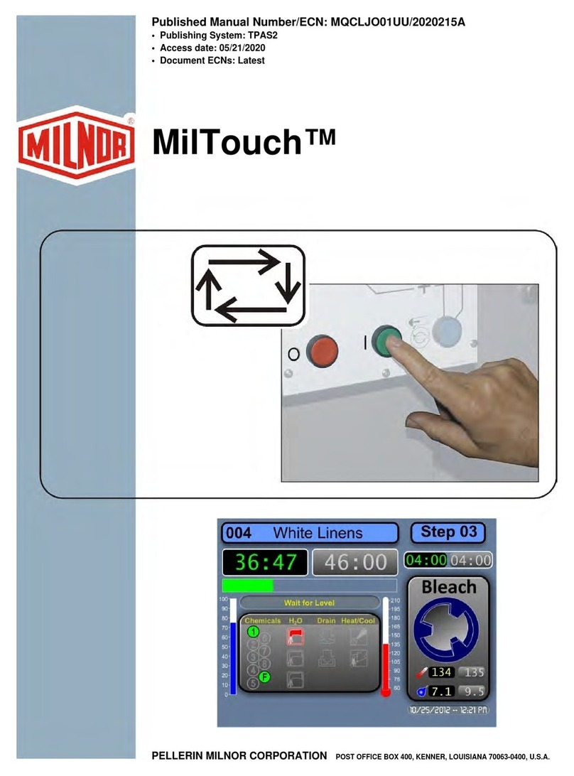 Milnor MilTouch MWF27Z8 Series Manual