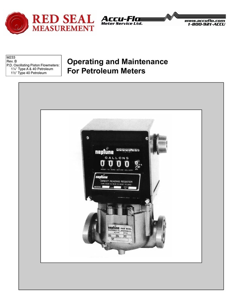Accu-Flo Meter Service Ltd. RED SEAL MEASUREMENT neptune Operating and maintenance Accu-Flo Meter Service Ltd. RED SEAL MEASUREMENT neptune Operating and maintenance