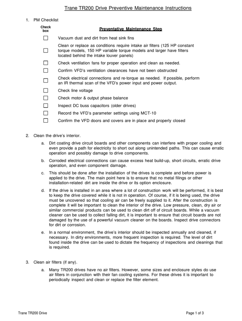 Trane TR200 Series Manual