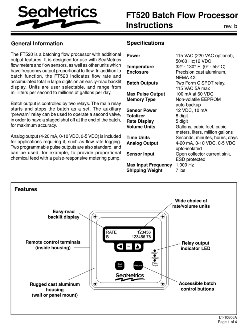 Seametrics FT520 instructions