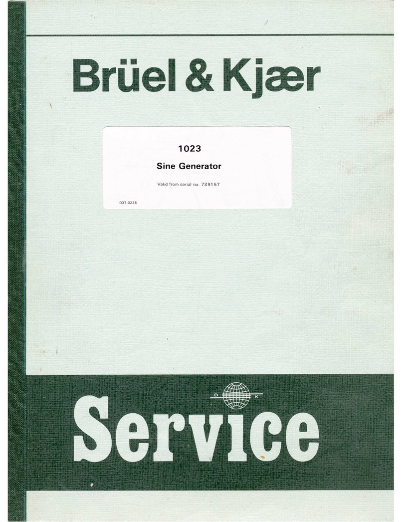 BRUEL & KJAER 1023 Service manual BRUEL & KJAER 1023 Service manual
