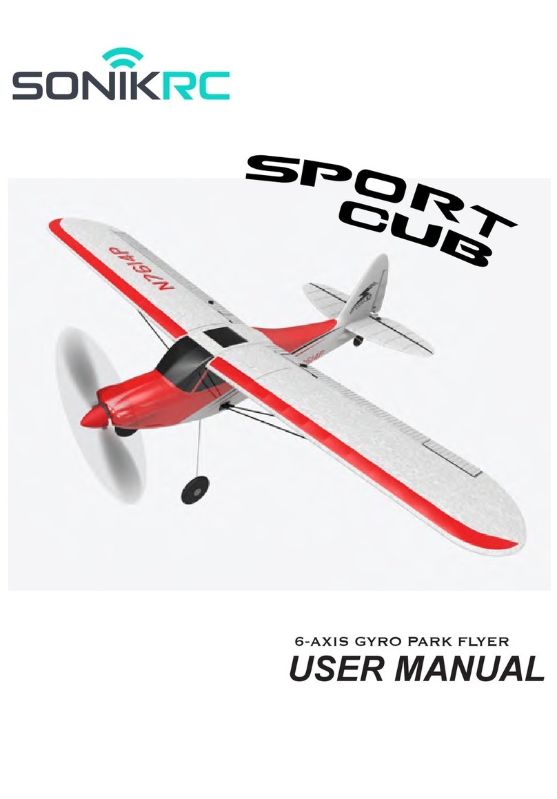 SONIK RC SPORT CUB N7614P user manual
