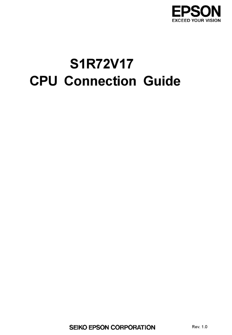 Epson S1R72V17 Instruction Manual