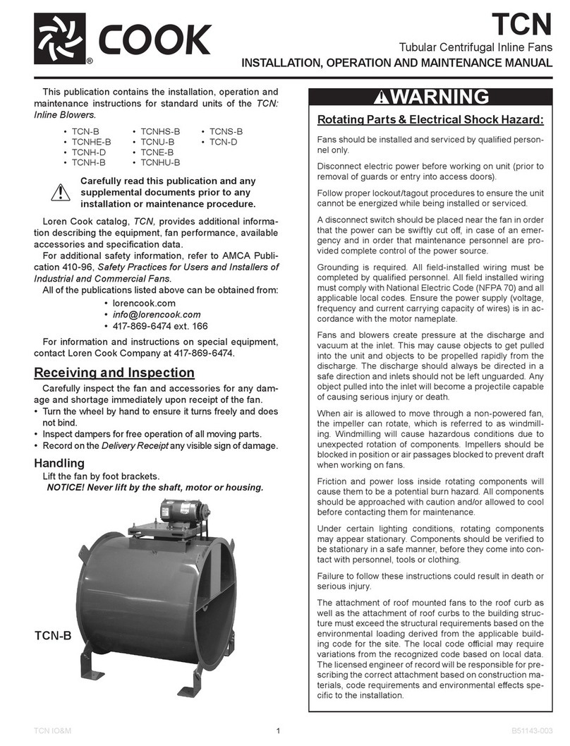 COOK TCN Series User manual