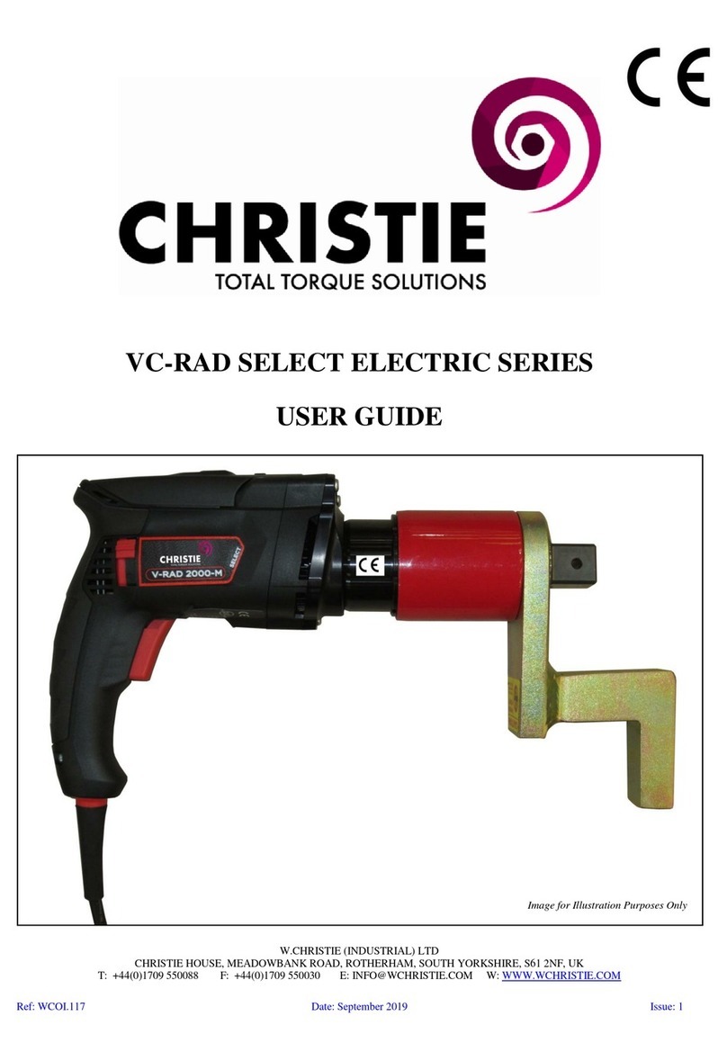 Christie VC-RAD SELECT ELECTRIC Series user guide