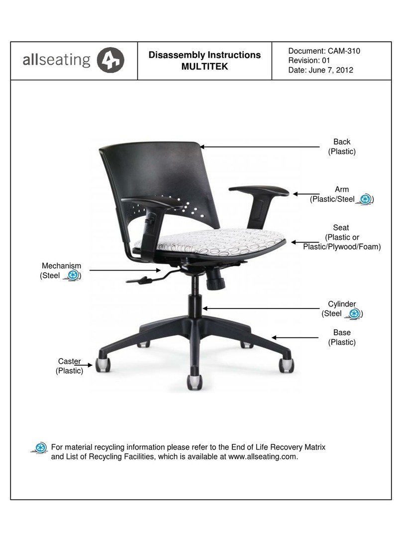 Allseating MULTITEK Installation instructions Allseating MULTITEK Installation instructions