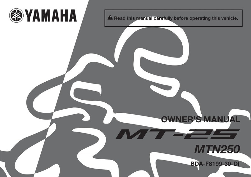 Yamaha MT-25 owner's manual