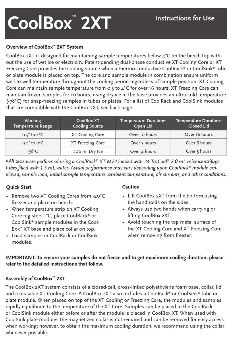 Brooks CoolBox 2XT Instructions for use
