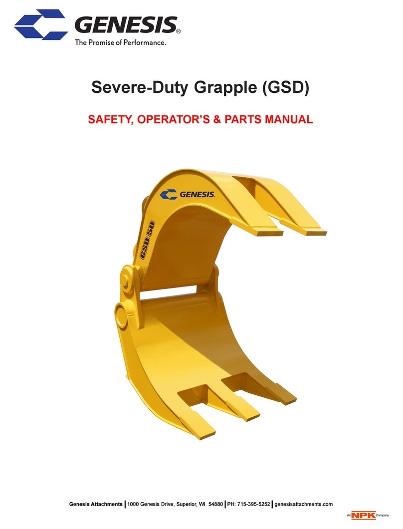 NPK Genesis GSD Series Safety & Operators & Parts Manual