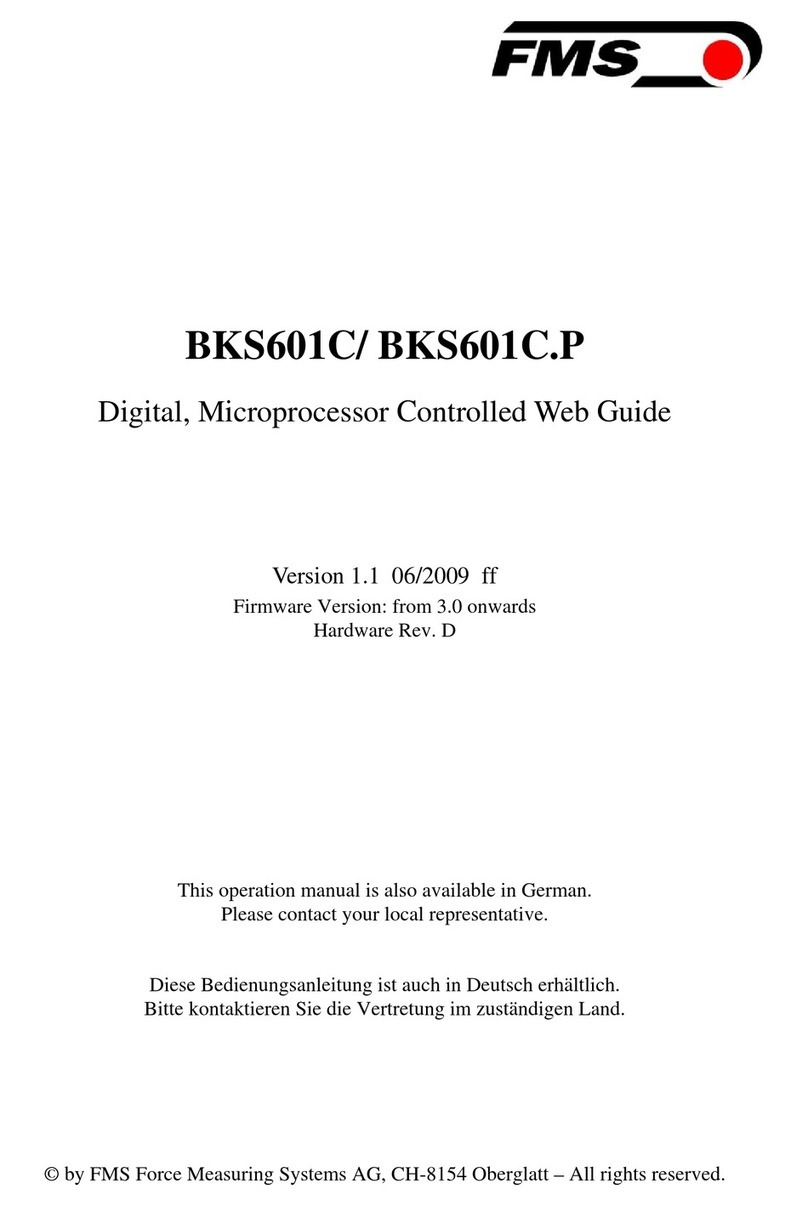 FMS BKS601C User manual