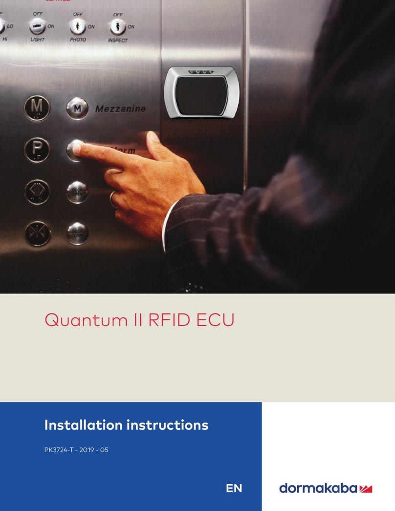 Dormakaba Quantum II RFID ECU User manual