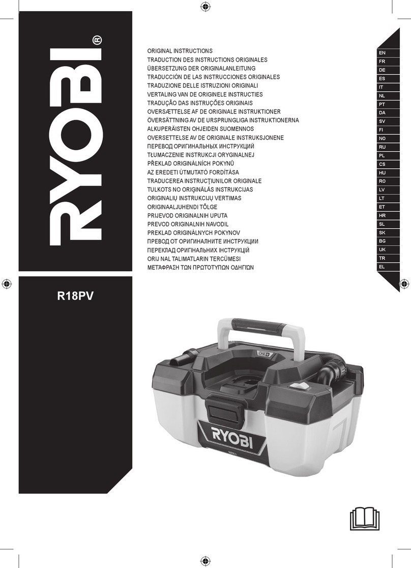 Ryobi R18PV Original instructions