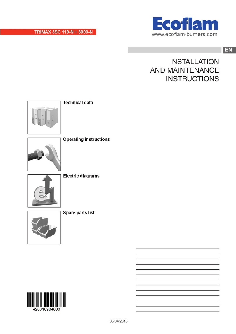 Ecoflam TRIMAX 3SC Series Installation and maintenance instructions Ecoflam TRIMAX 3SC Series Installation and maintenance instructions