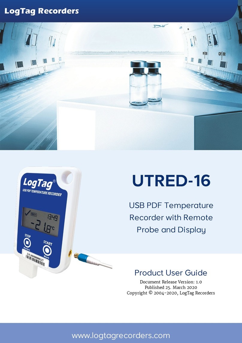 LogTag UTRED-16 Specification sheet