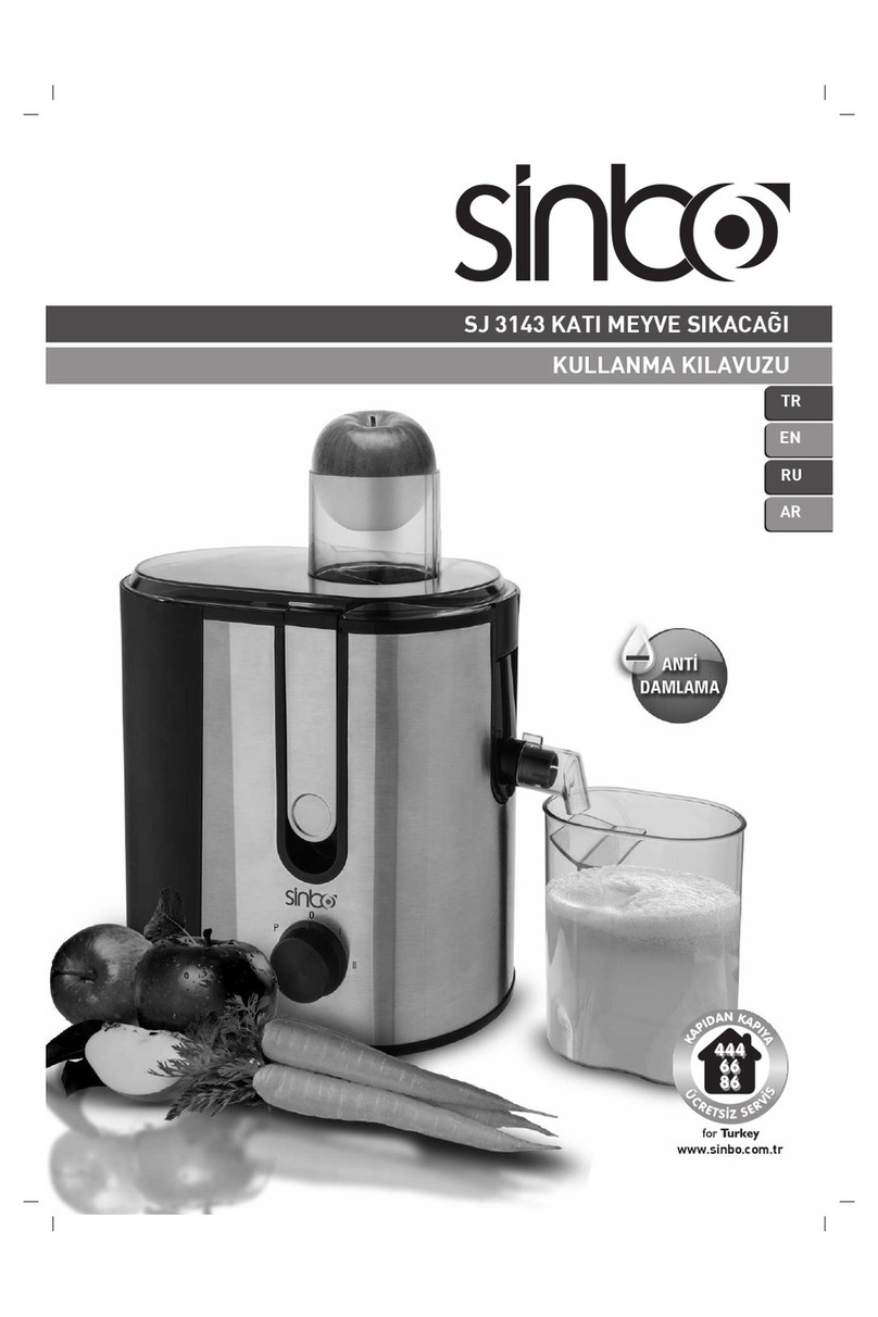 Sinbo SJ 3143 User manual