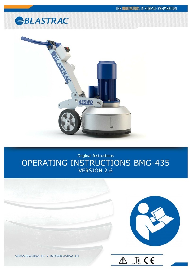 Blastrac BMG-435WD operating instructions