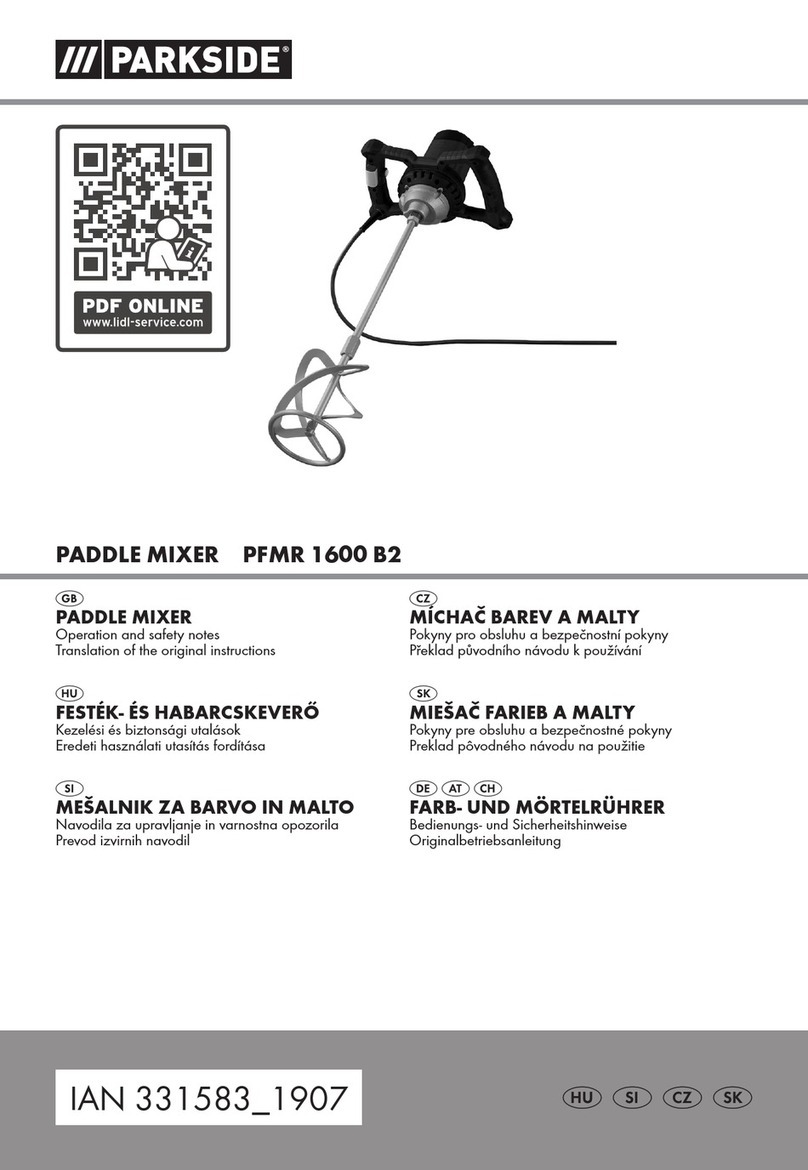 Parkside PFMR 1600 B2 Operation and safety notes translation of the original instructions