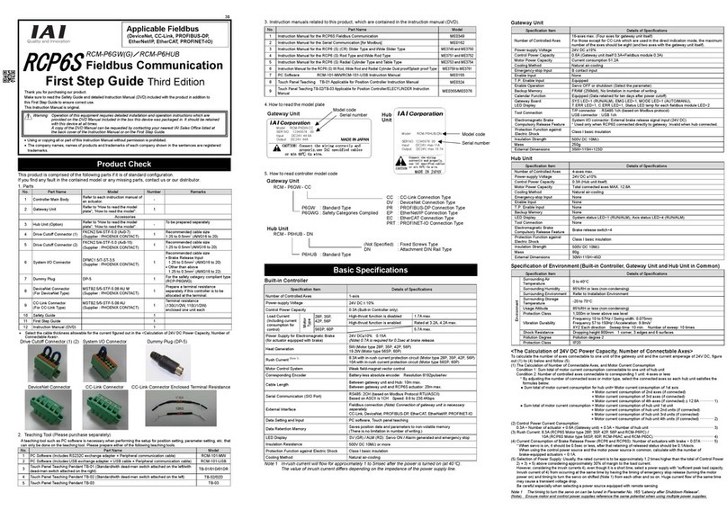 IAI RCP6S First step guide IAI RCP6S First step guide