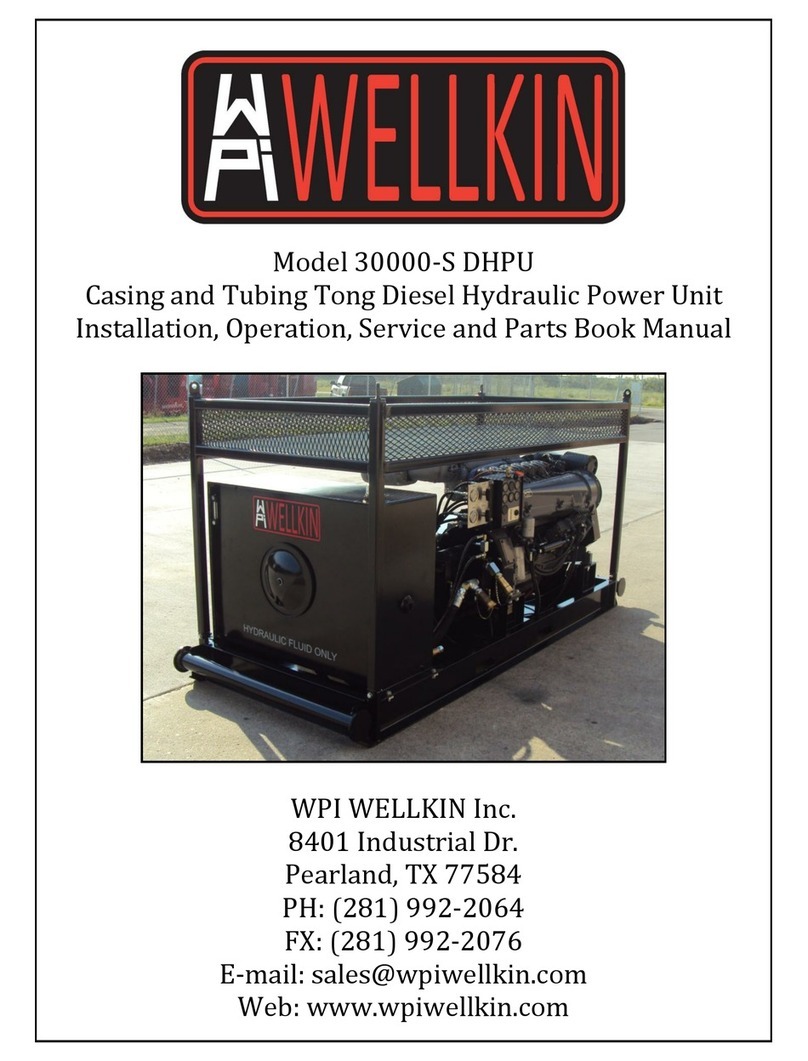WPI WELLKIN 30000-S HDPU Installation, Operation, Service and Parts Book Manual